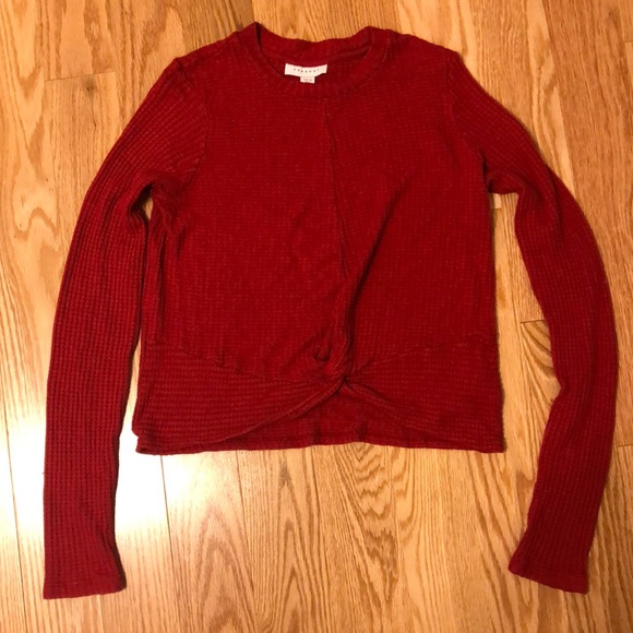 Knit red Topshop top - Picture 1 of 4